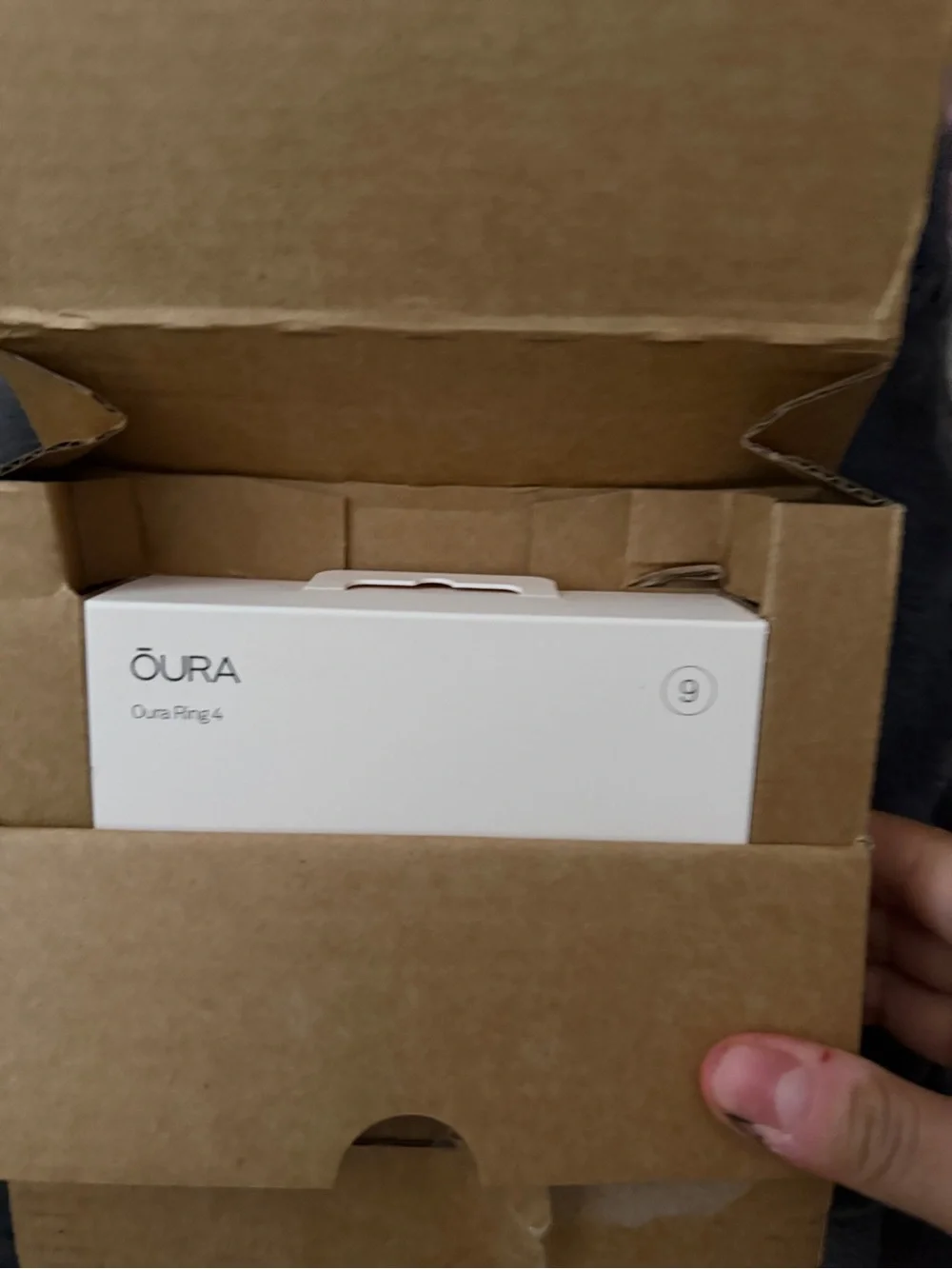 Oura Ring 4 – Silver Smart Health Ring (Size 9)